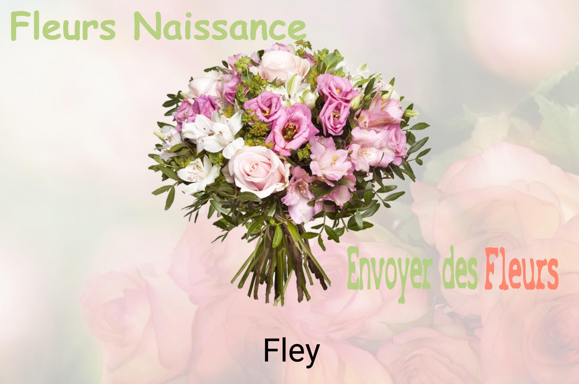 Bouquet de fleurs de naissance livré à Fley
